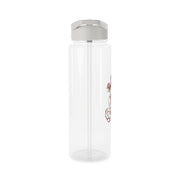 Sketched Mouse Outline Beige  Clear Water Bottle 8