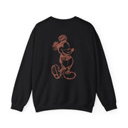 Sketched Mouse Outline Beige  Sweatshirt 6