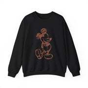 Sketched Mouse Outline Beige  Sweatshirt 5