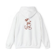 Sketched Mouse Outline Beige  Hoodie 2