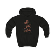 Sketched Mouse Outline Beige  Kids Hoodie 5
