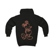 Sketched Mouse Outline Beige  Kids Hoodie 6