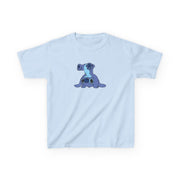 Cute Blue Alien Handstand Kids T-Shirt 5
