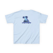 Cute Blue Alien Handstand Kids T-Shirt 6