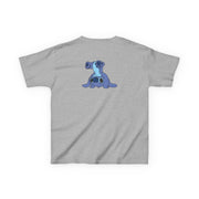 Cute Blue Alien Handstand Kids T-Shirt 4