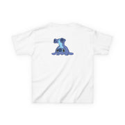 Cute Blue Alien Handstand Kids T-Shirt 2
