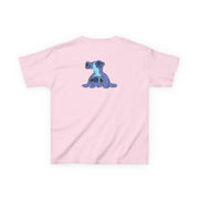Cute Blue Alien Handstand Kids T-Shirt 8