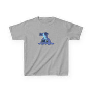 Cute Blue Alien Handstand Kids T-Shirt 3