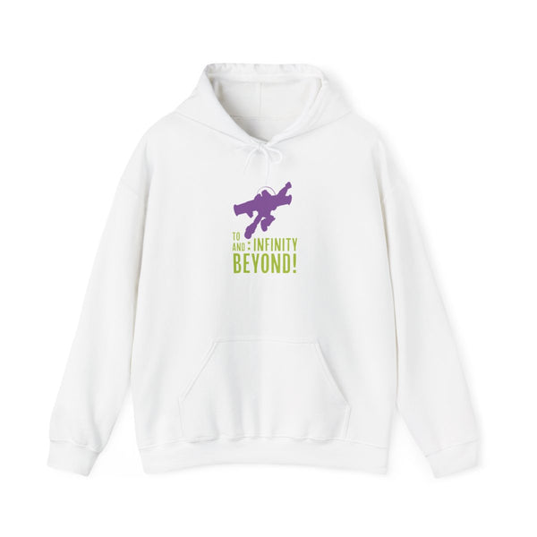 Infinity And Beyond Hoodie White Front