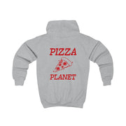 Retro Pizza Planet  Kids Hoodie 4