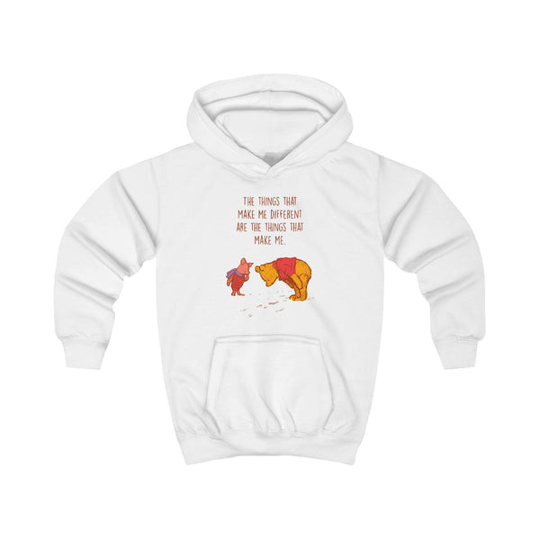 The Things That Make Me Different  Kids Hoodie White Front