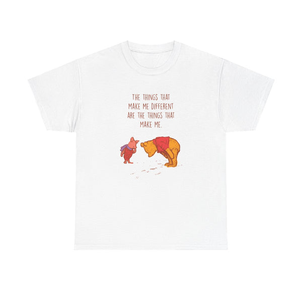 The Things That Make Me Different  T-Shirt White Front