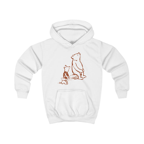 Winnie & Pig Kids Hoodie White Front