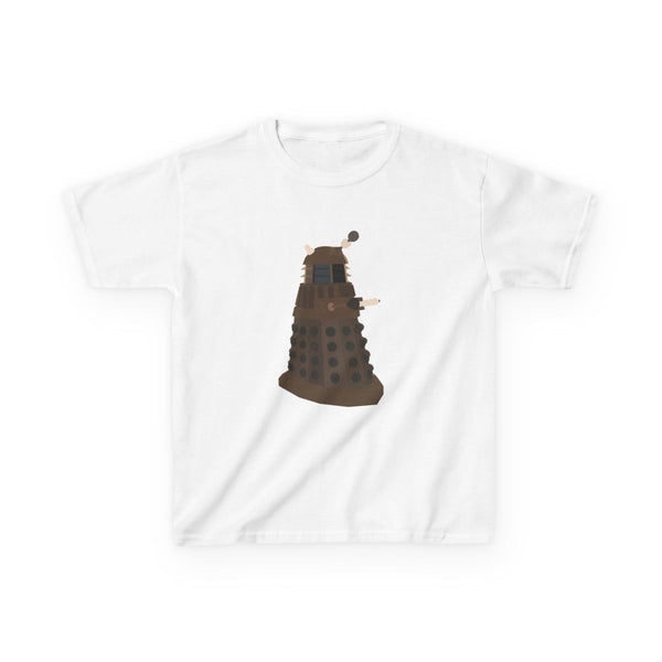 Dalek Kids T-Shirt White Front