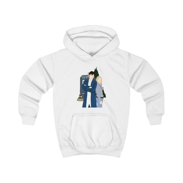 Rose And The Doctor Kids Hoodie White Front