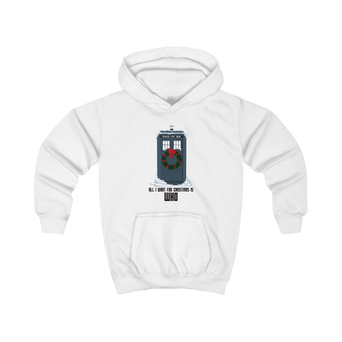 All I Want For Christmas Is Who - Doctor Who Kids Hoodie