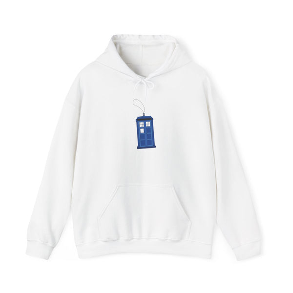 Tardis Ornement - Doctor Who Hoodie White Front