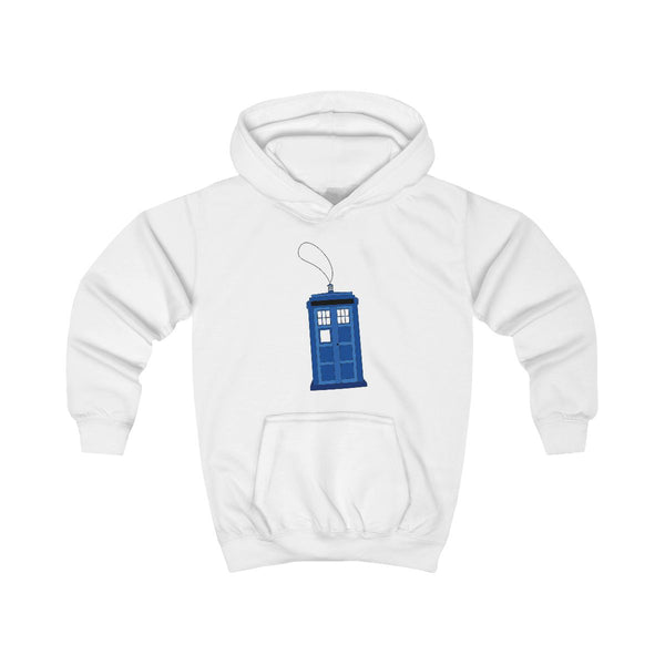 Tardis Ornement - Doctor Who Kids Hoodie White Front