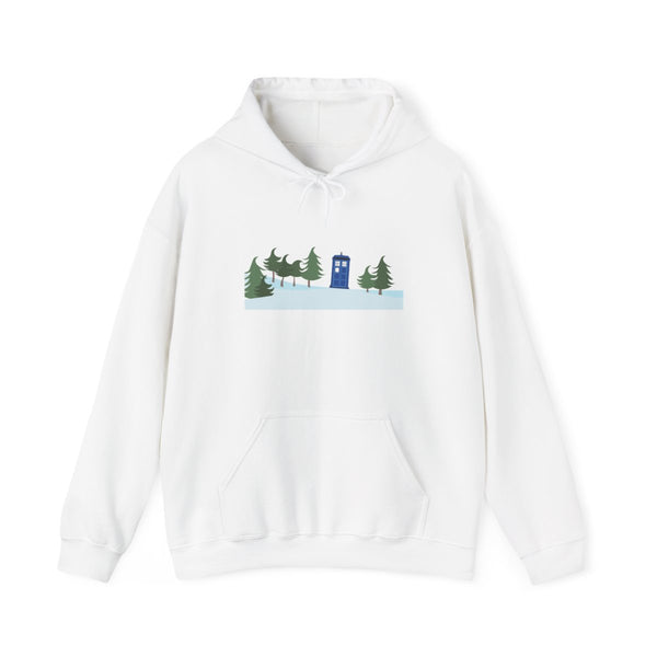 Christmas Tardis - Doctor Who Hoodie White Front