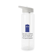 Never Ignore Coincidence Clear Water Bottle 6