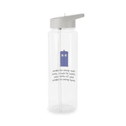 Never Ignore Coincidence Clear Water Bottle 7
