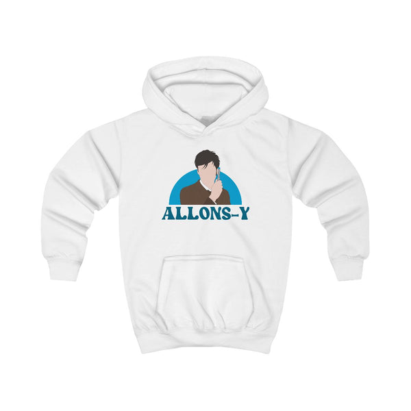 Allons-y - Doctor Who Kids Hoodie White Front