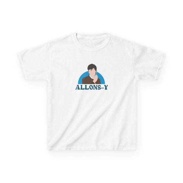 Allons-y Kids T-Shirt White Front