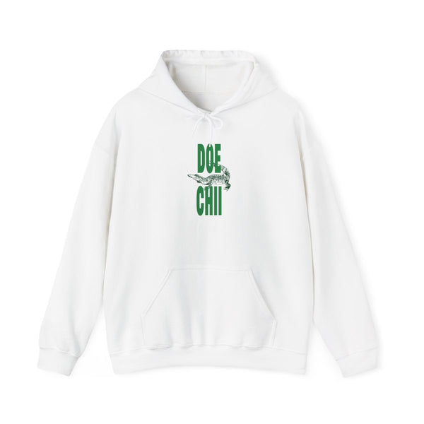 Rapper Alligator Print Hoodie White Front