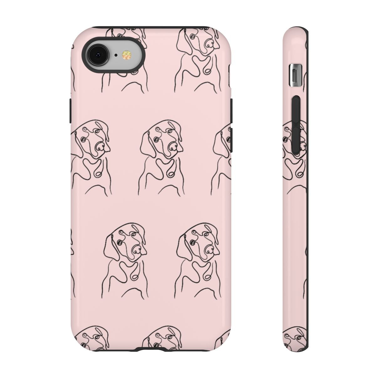 Labrador Outline - Dog Pattern Phone Case