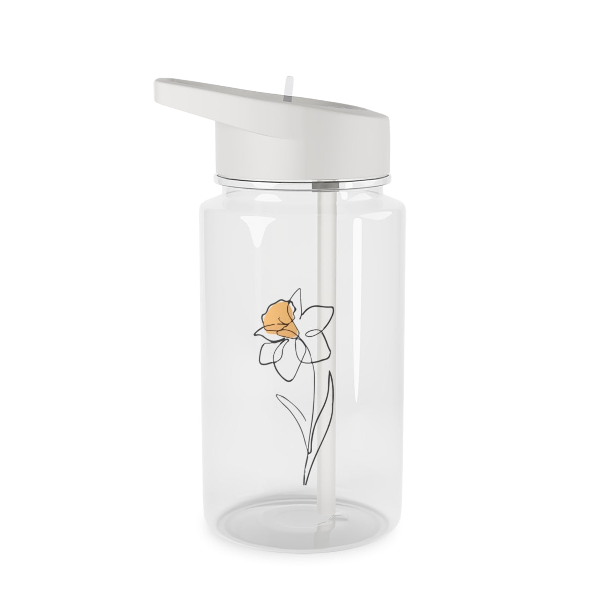Spring Daffodil Clear Water Bottle