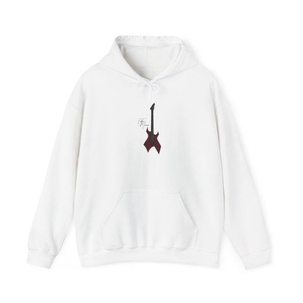 Eddie Munson Guitar Hoodie White Front