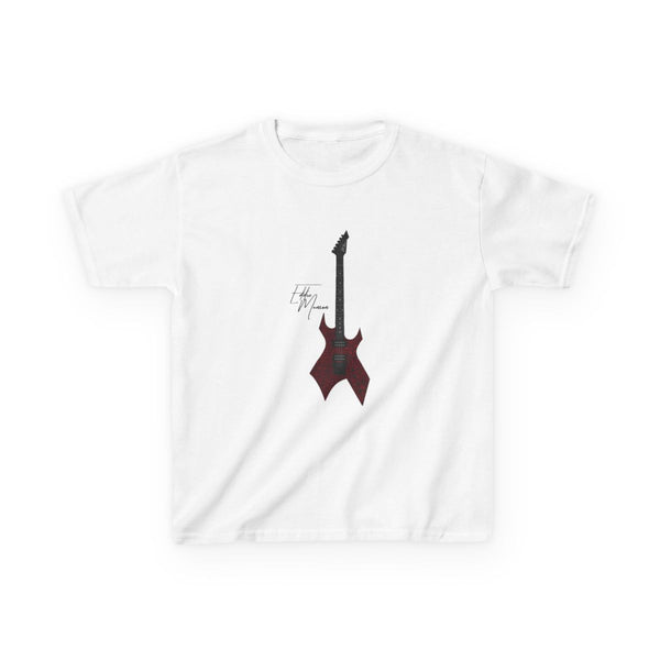 Eddie Munson Guitar Kids T-Shirt White Front