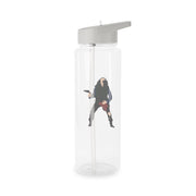 Eddie Munson Playing Guitar Clear Water Bottle 7