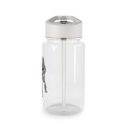 Eddie Munson Playing Guitar Clear Water Bottle 4