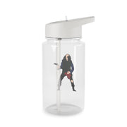 Eddie Munson Playing Guitar Clear Water Bottle 2