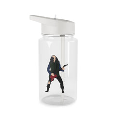 Eddie Munson Playing Guitar Clear Water Bottle