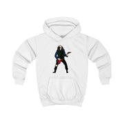 Eddie Munson Playing Guitar Kids Hoodie 1
