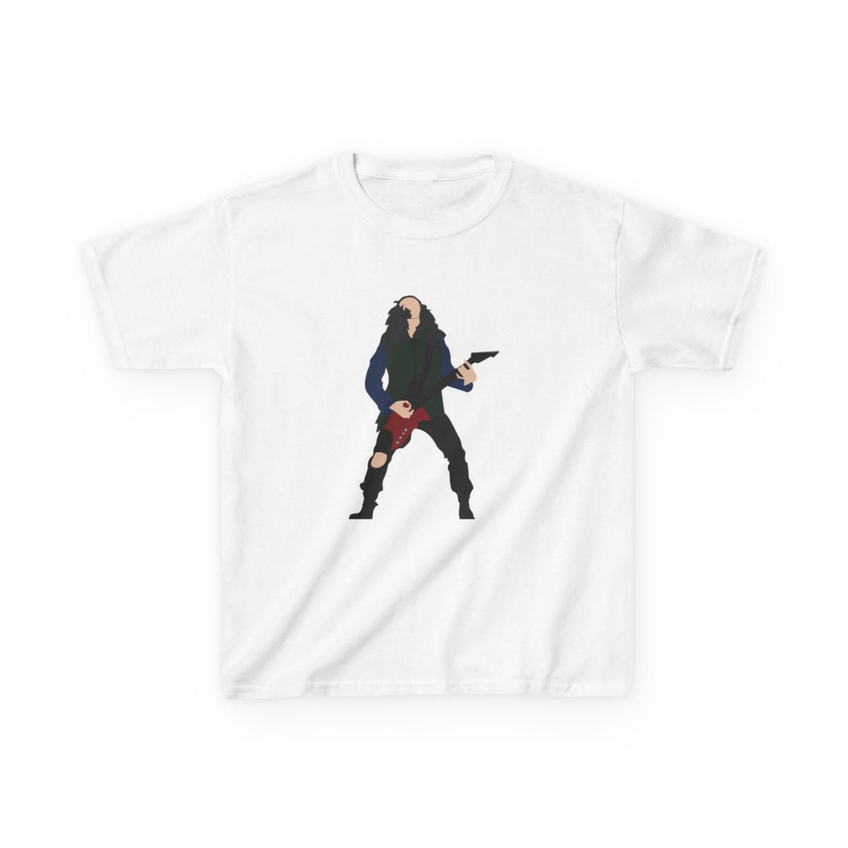 Eddie Munson Playing Guitar Kids T-Shirt