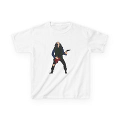 Eddie Munson Playing Guitar Kids T-Shirt