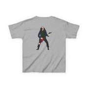 Eddie Munson Playing Guitar Kids T-Shirt 4