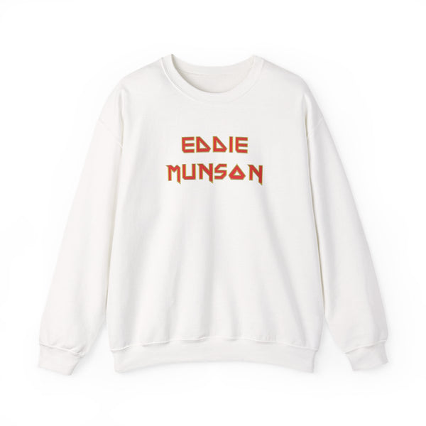 Eddie Munson Text Sweatshirt White Front