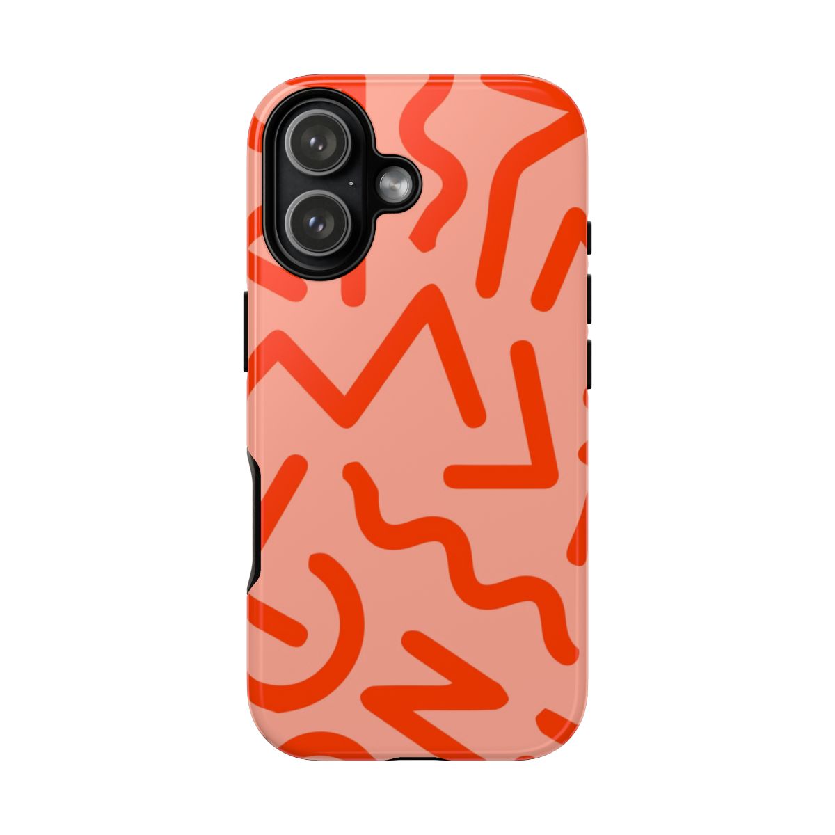 Red Abstract - Eighties Phone Case
