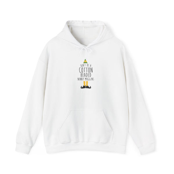 Cotton Headed Ninny Muggins - Buddy The Elf Hoodie White Front