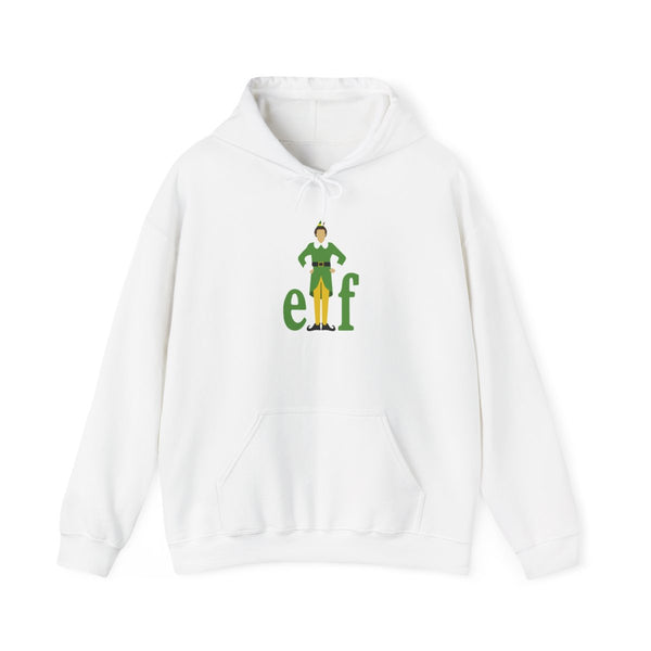 Elf Logo Hoodie White Front