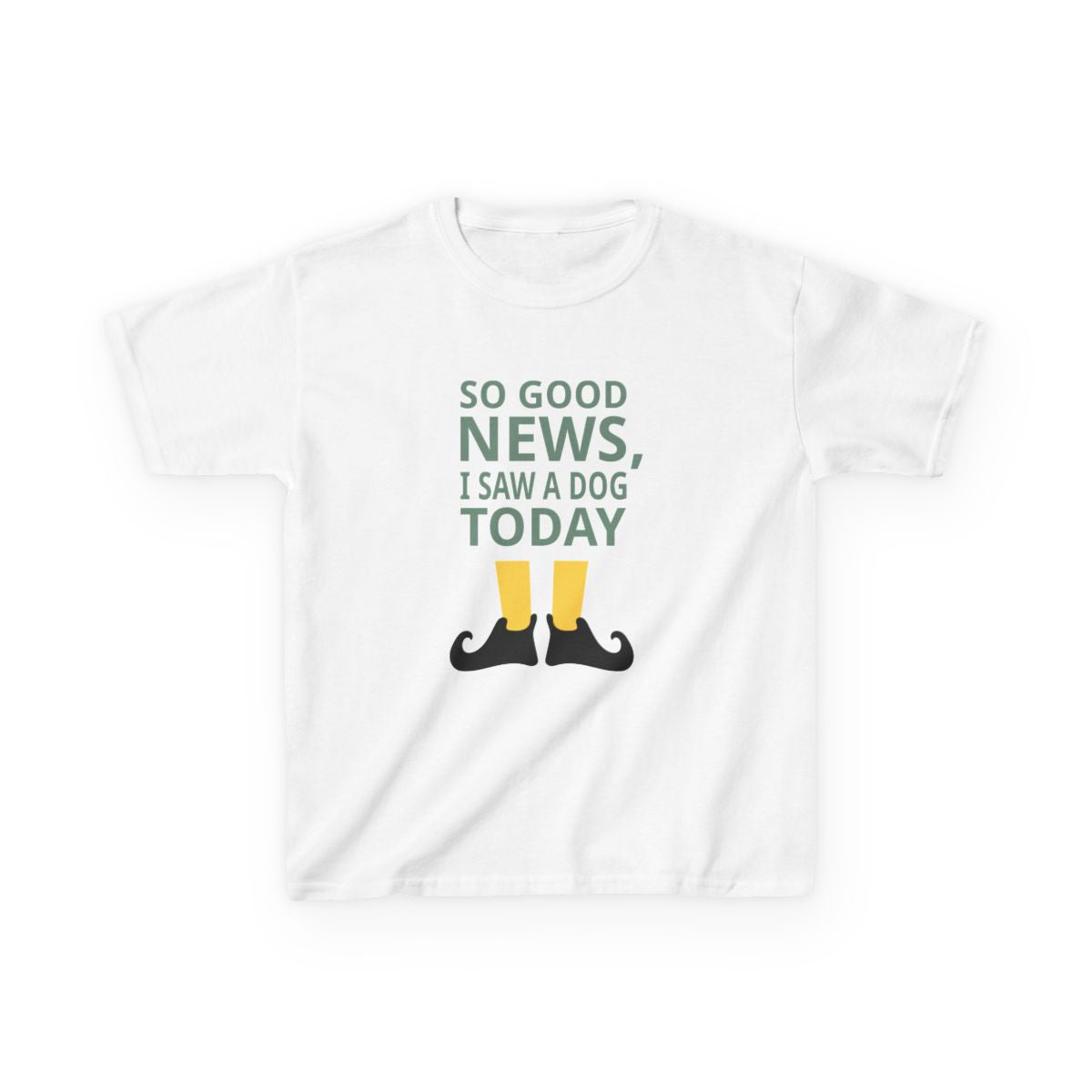 I Saw A Dog Today - Elf Kids T-Shirt