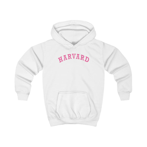 Ivy League Pink Kids Hoodie White Front