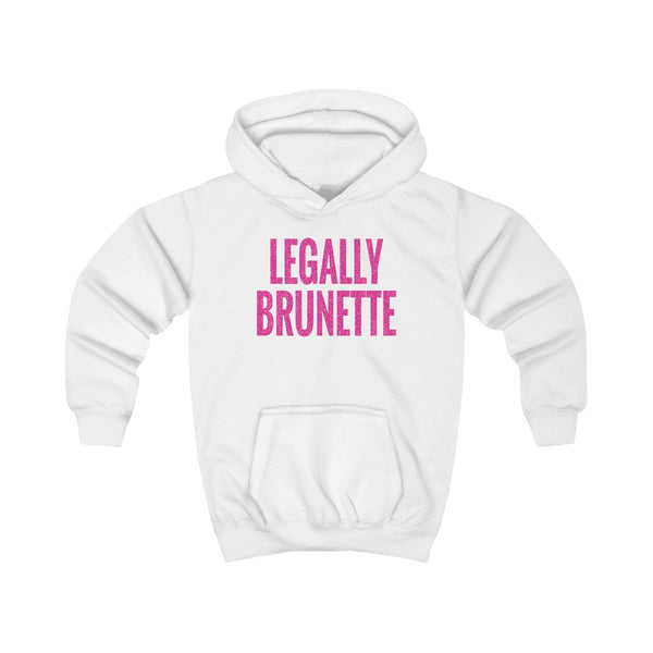 Legally Brunette Kids Hoodie White Front