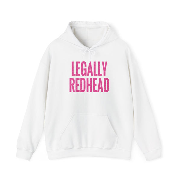 Legally Redhead Hoodie White Front