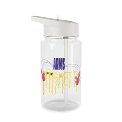 Arms Spaghetti - Pink Clear Water Bottle