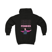 Fender Pink Sports Jersey Kids Hoodie 6